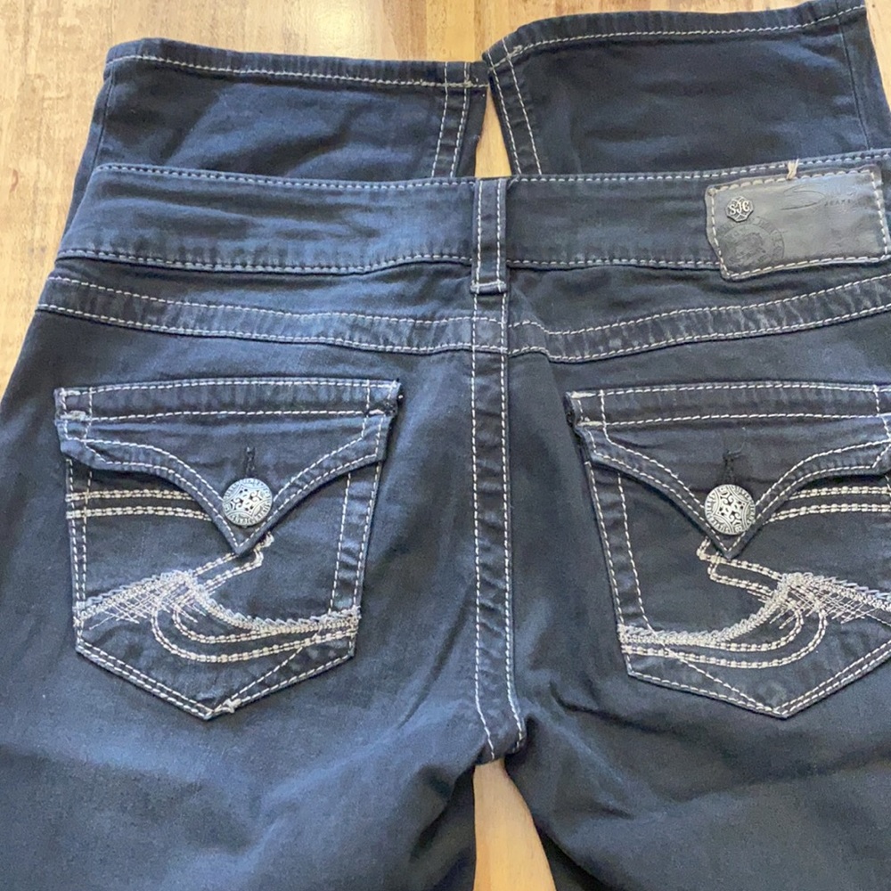 Silver Mackenzie Black Jeans 27x34